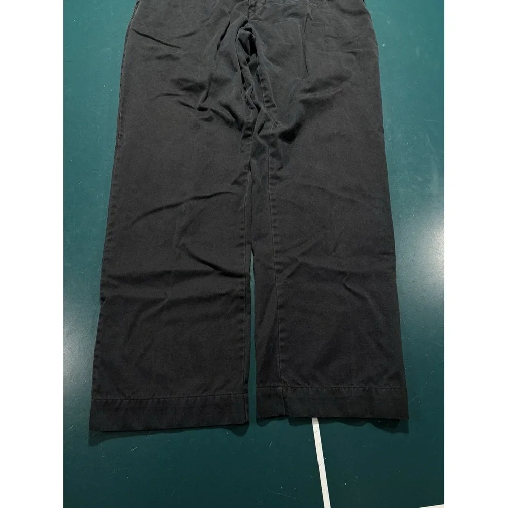 Vtg Nautica Marine Drill Pants 34x32 Black Baggy Relaxed Fit Military NMD MF300A